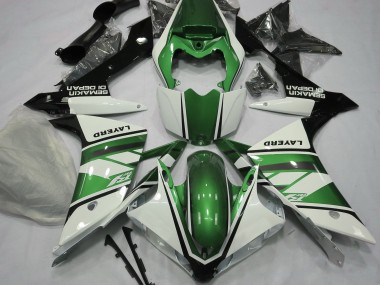 07-08 Bianco Lucido & Verde R1 Carene Moto