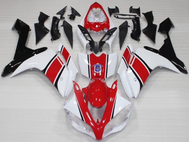 07-08 Bianco & Rosso Stile OEM Lucido R1 Carene Moto 07-08 Bianco & Rosso Stile OEM Lucido R1 Carene Moto