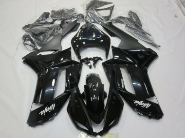 07-08 Decalcomania Bianca Nera Lucida ZX6R Carene Moto