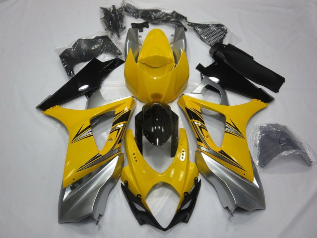 07-08 Giallo Argento GSXR 1000 Carene Moto 07-08 Giallo Argento GSXR 1000 Carene Moto