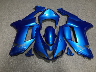 07-08 Loghi Blu Lucido & Cromati ZX6R Carene Moto