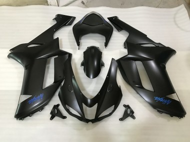 07-08 Logo Nero Opaco & Blu ZX6R Carene Moto