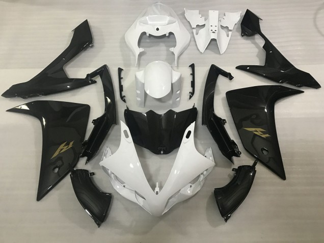 07-08 Stile Bianco & Fibra Di Carbonio R1 Carene Moto 07-08 Stile Bianco & Fibra Di Carbonio R1 Carene Moto