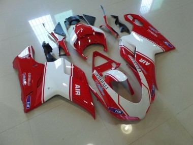 07-14 Air Rosso & Bianco Ducati 848 1098 1198 Carene Moto