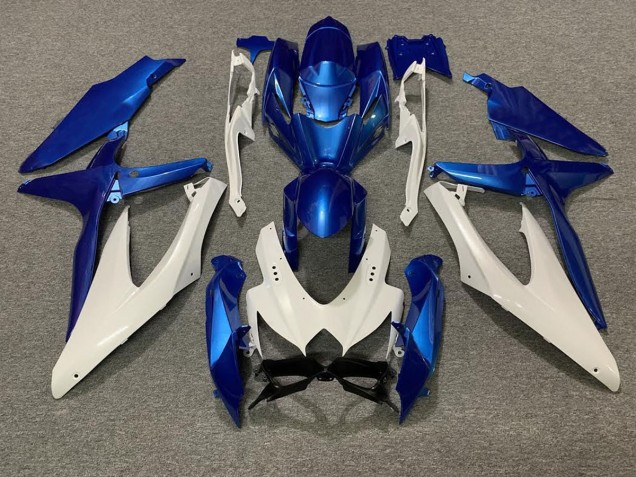 08-10 Blu Perla & Bianco GSXR 600-750 Carene Moto 08-10 Blu Perla & Bianco GSXR 600-750 Carene Moto