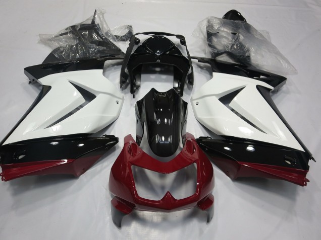 08-12 Bianco Rosso & Nero Ninja 250 Carene Moto 08-12 Bianco Rosso & Nero Ninja 250 Carene Moto