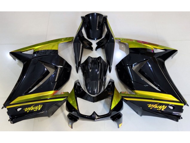 08-12 Nero Lucido & Giallo Ninja 250 Carene Moto 08-12 Nero Lucido & Giallo Ninja 250 Carene Moto