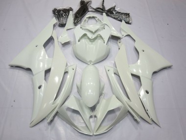 08-16 Bianco Completamente Lucido R6 Carene Moto