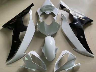 08-16 Bianco Lucido & Nero & Oro R6 Carene Moto