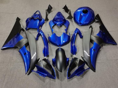 08-16 Blu Scuro & Nero Opaco R6 Carene Moto