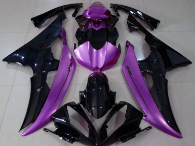 08-16 Nero Lucido & Rosa Viola R6 Carene Moto