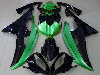 08-16 Nero Lucido & Verde Chiaro R6 Carene Moto