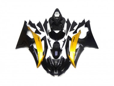 08-16 Nero & Oro Lucido R6 Carene Moto