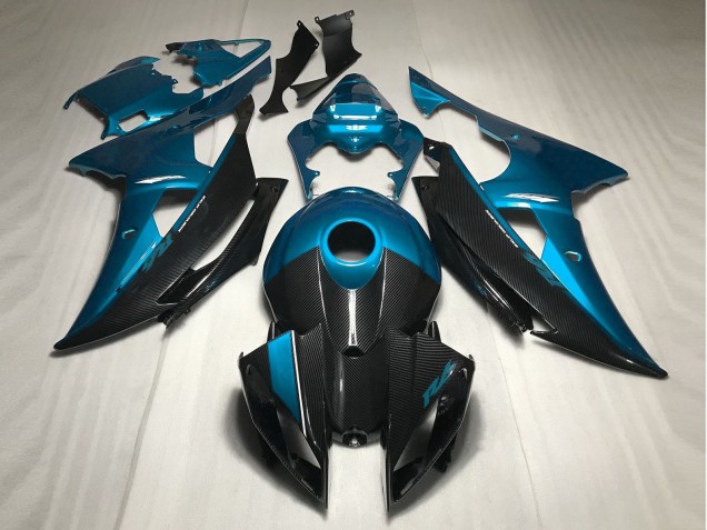 08-16 Stile Azzurro Con Fibra Di Carbonio R6 Carene Moto 08-16 Stile Azzurro Con Fibra Di Carbonio R6 Carene Moto