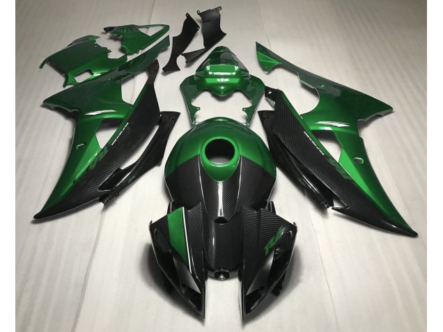 08-16 Stile Verde W Fibra Di Carbonio R6 Carene Moto 08-16 Stile Verde W Fibra Di Carbonio R6 Carene Moto