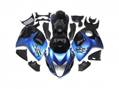 08-20 Blu Profondo Con Black Custom GSXR 1300 Carene Moto