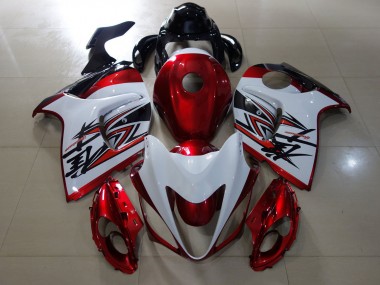 08-20 Design Rosso & Bianco Lucido GSXR 1300 Carene Moto