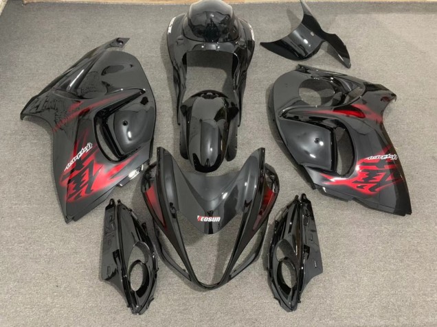 08-20 Nero Lucido & Rosso GSXR 1300 Carene Moto 08-20 Nero Lucido & Rosso GSXR 1300 Carene Moto