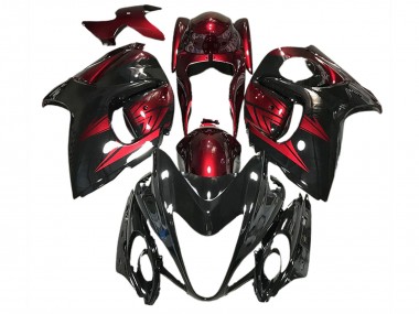 08-20 Nero Lucido & Rosso Intenso GSXR 1300 Carene Moto