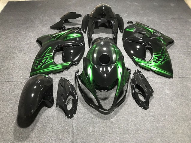 08-20 Nero Lucido & Verde GSXR 1300 Carene Moto 08-20 Nero Lucido & Verde GSXR 1300 Carene Moto
