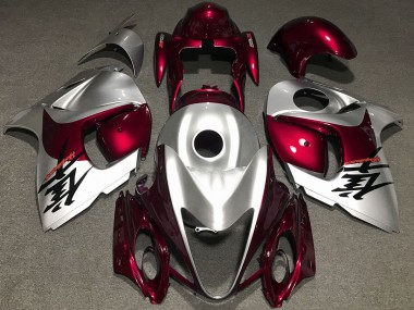 08-20 Rosso Lucido & Argento GSXR 1300 Carene Moto