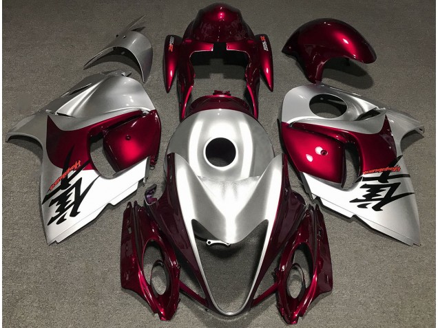 08-20 Rosso Lucido & Argento GSXR 1300 Carene Moto 08-20 Rosso Lucido & Argento GSXR 1300 Carene Moto