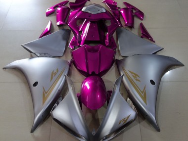 09-11 Argento Opaco & Rosa R1 Carene Moto