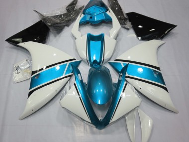 09-11 Bianco Lucido & Azzurro R1 Carene Moto