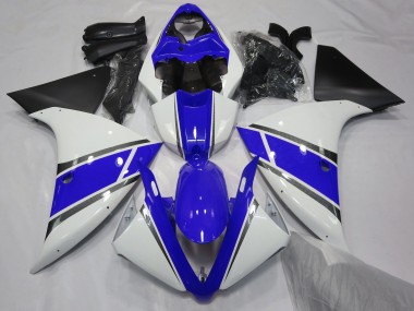 09-11 Bianco Lucido & Blu R1 Carene Moto