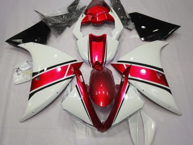 09-11 Bianco Lucido & Rosso Metallizzato R1 Carene Moto