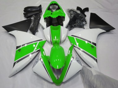 09-11 Bianco Lucido & Verde R1 Carene Moto