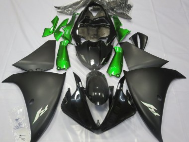 09-11 Nero Opaco & Verde R1 Carene Moto