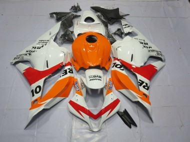 09-12 Arancio Chiaro & Bianco Repsol CBR600RR Carene Moto