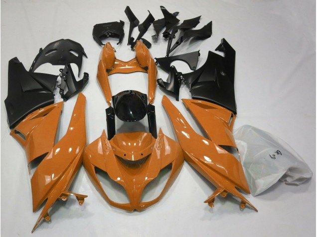 09-12 Arancione Lucido & Nero ZX6R Carene Moto 09-12 Arancione Lucido & Nero ZX6R Carene Moto