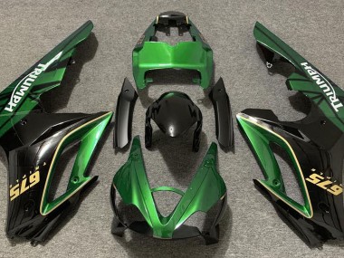 09-12 Verde Lucido & Nero Daytona 675 Carene Moto