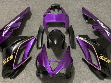 09-12 Viola Lucido & Nero Daytona 675 Carene Moto