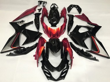 09-16 Arancione Bruciato & Nero GSXR 1000 Carene Moto