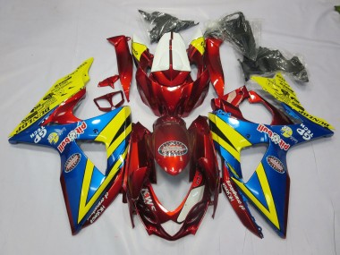 09-16 Giallo Rosso & Blu GSXR 1000 Carene Moto