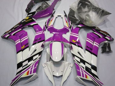 11-15 Viola In Bianco & Nero ZX10R Carene Moto