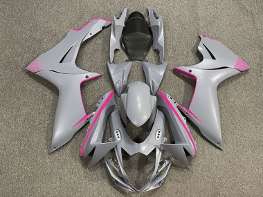 11-24 Accenti Grigio Nardo Opaco & Rosa GSXR 600-750 Carene Moto