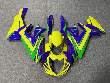11-24 Arancione Verde & Blu GSXR 600-750 Carene Moto