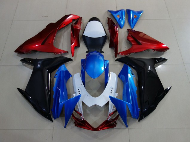 11-24 Blu/Nero/Rosso GSXR 600-750 Carene Moto 11-24 Blu/Nero/Rosso GSXR 600-750 Carene Moto