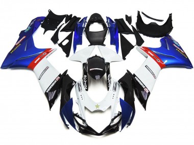 11-24 Loghi Personalizzati Con Blu & Rosso GSXR 600-750 Carene Moto