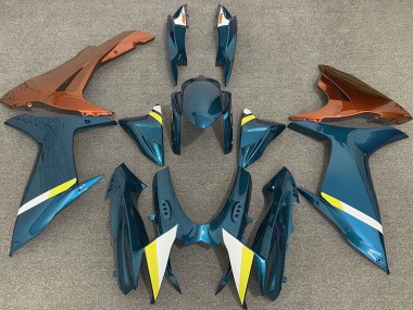 11-24 Lucentezza Azzurro & Arancione GSXR 600-750 Carene Moto