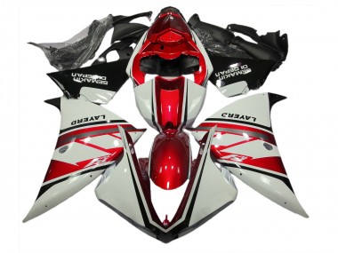 12-14 Bianco Lucido & Rosso R1 Carene Moto