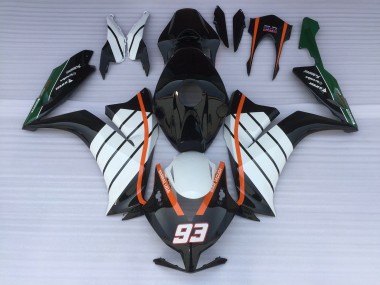 12-16 93 Baracuda Bianco & Nero CBR1000RR Carene Moto