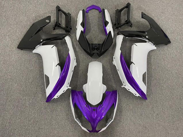 12-16 Bianco Lucido & Viola Ninja 650R Carene Moto 12-16 Bianco Lucido & Viola Ninja 650R Carene Moto