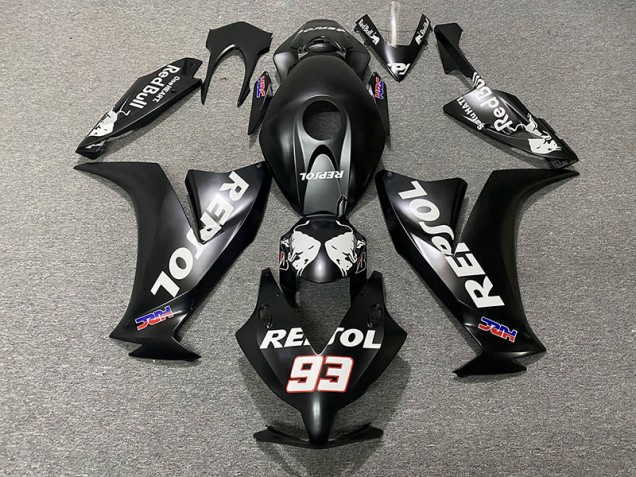 12-16 Nero Opaco Repsol CBR1000RR Carene Moto 12-16 Nero Opaco Repsol CBR1000RR Carene Moto