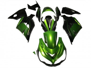 12-21 Verde Lucido & Nero ZX14R Carene Moto