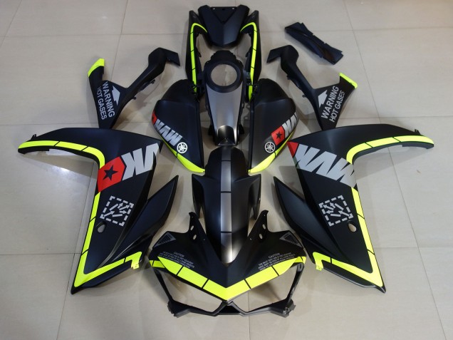 15-18 Nero Opaco & Giallo R3 Carene Moto 15-18 Nero Opaco & Giallo R3 Carene Moto